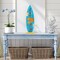 4 Pcs Surfboard Decorations for Party Surfboard Beach Signs Welcome to Paradise Sign Tropical Bar Table Centerpieces Endless Summer Wood Decor Flip Flop Letters for Home Decor(Tropical Style)